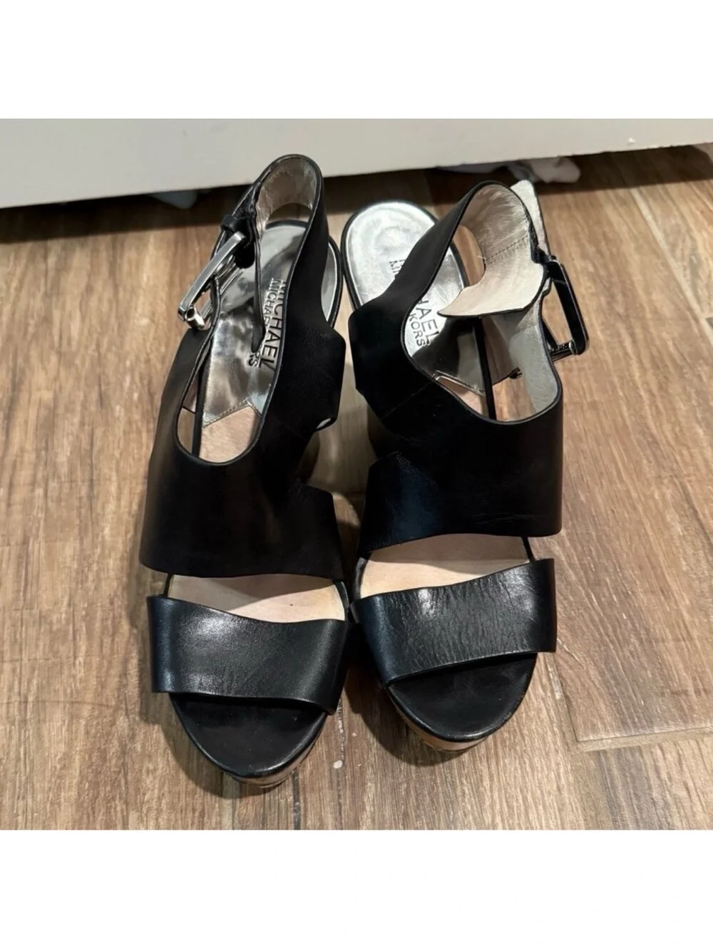 Michael Kors Josephine Wedge Heels Leather Shoes